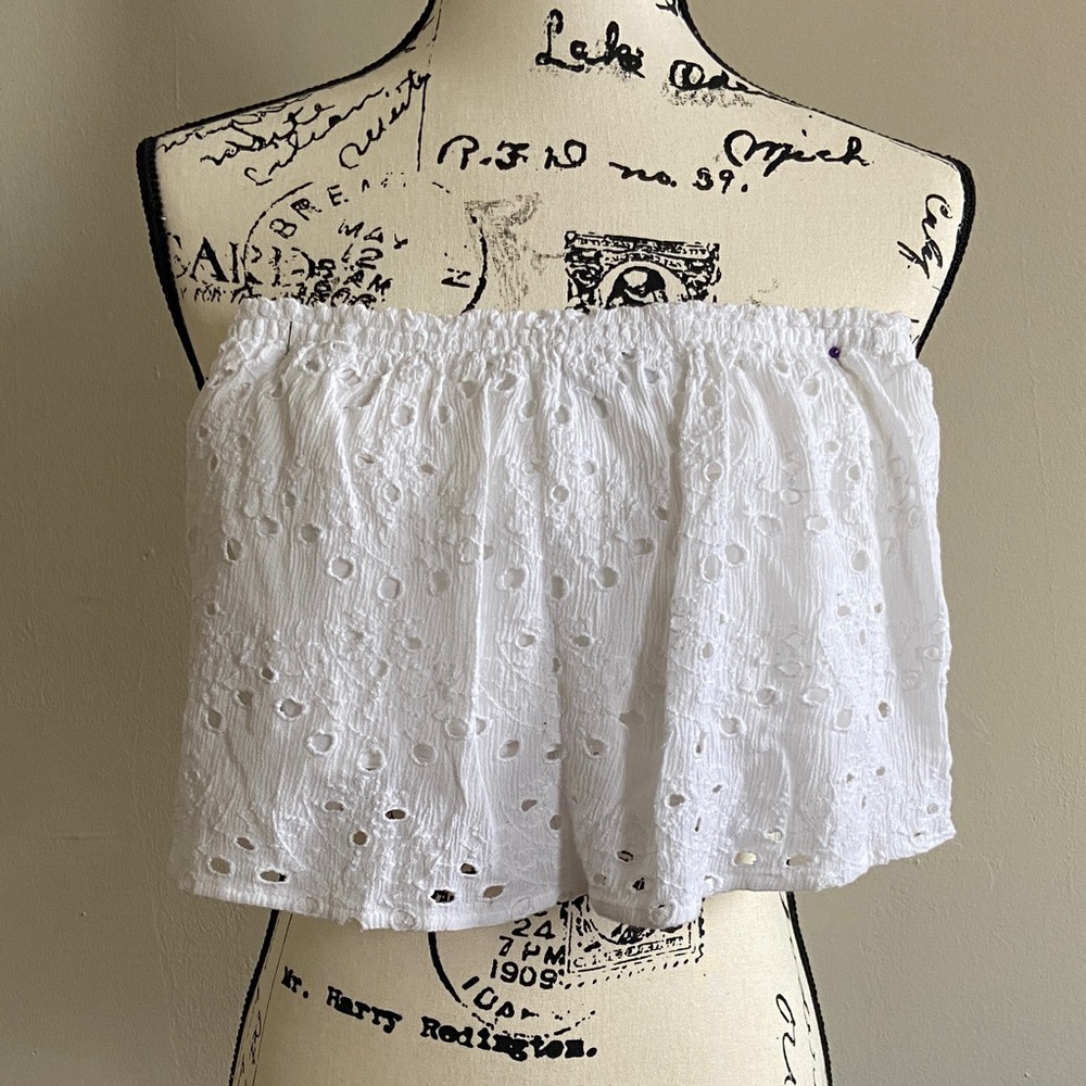 Hollister White Tube Top